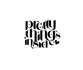 Pretty things inside - stamp design