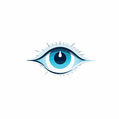 Eye in cartoon, doodle style. Image for t-shirt, web, mobile apps and ui.  Isolated 2d vector illustration in logo, icon, sketch style, Eps 10. AI Generative