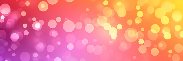 Vibrant Bokeh Lights Background in Warm Colors Festive or Party Atmosphere