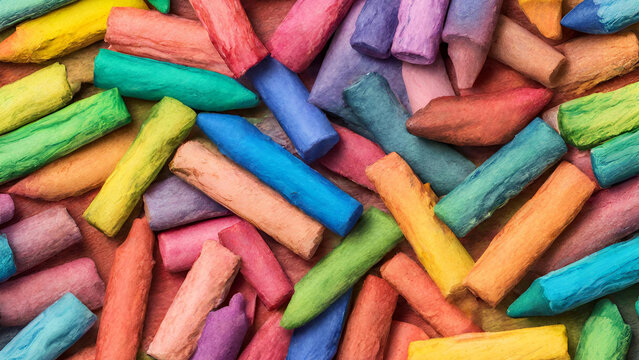 close up of colorful crayons