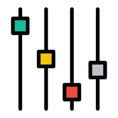  This is the Control Panel icon from the Online Marketing icon collection with an Color Lineal style