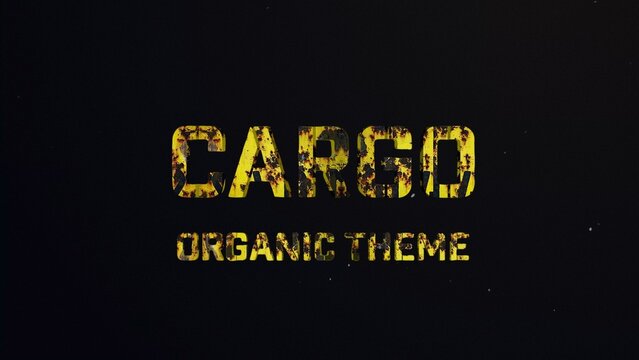 Cargo Titles Cinematic Trailer - Industrial Rusty and Heavy Grunge 3D Text Effect
