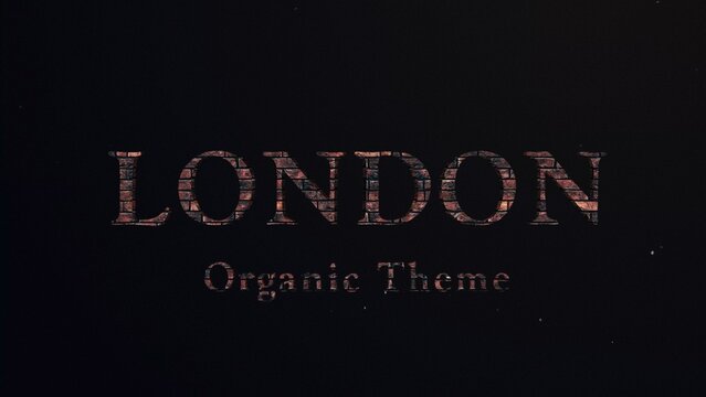 London Titles Cinematic Trailer - Iconic London Brick Vintage 3D Text Effect