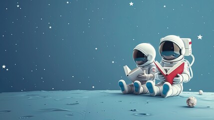 Greeting Card and Banner Design for Reading Across America Day Background