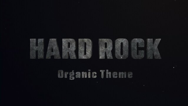 Rocky Titles Cinematic Trailer - Blockbuster Hard Forged Rock 3D Text Effect