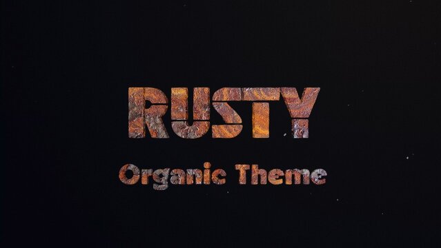 Rust Titles Cinematic Trailer - Aged Rusty Metal Decay 3D Text Effect