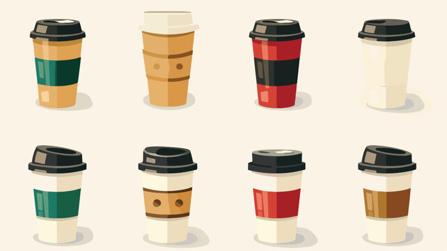 Coffee cup isolated icon vector illustration.
