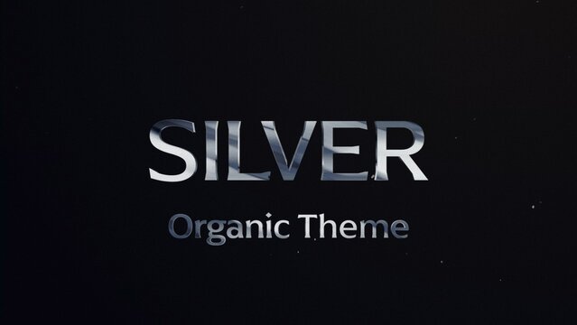 Silver Titles Cinematic Trailer - Shimmering Silver and Metallic Shine 3D Text Effect