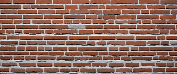 Fototapeta premium Vector realistic isolated panoramic brick wall background for template and wallpaper decoration