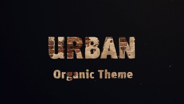 Urban Titles Cinematic Trailer - Rustic Brick Wall 3D Text Effect