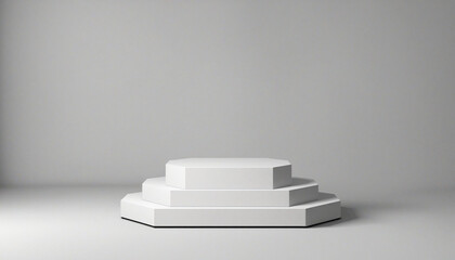 3d display product minimal scene with geometric podium platform