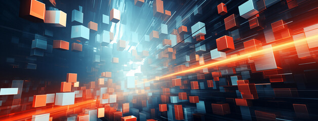 Blue Digital Frontier