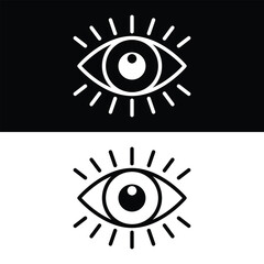 Eye icon vector design, illustration design