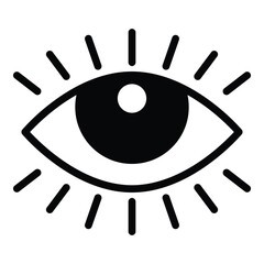 Eye icon vector design, illustration design