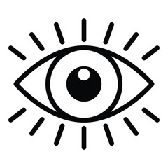 Eye icon vector design, illustration design