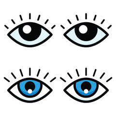 Eye icon vector design, illustration design