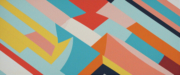 Colorful abstract geometric shape mosaic background