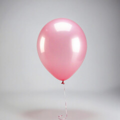 pink balloon isolated on white/ transparent background
