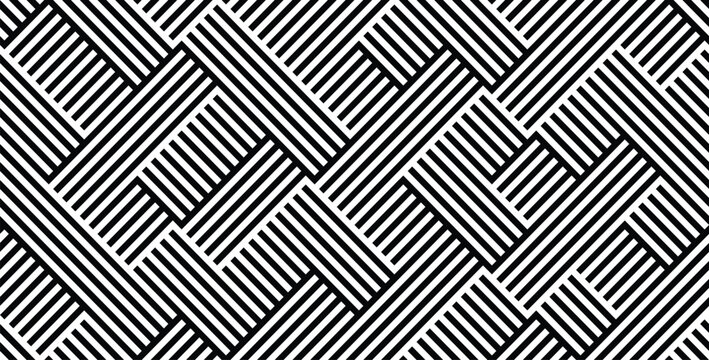Pattern in zigzag with line black and white Vector illustration.