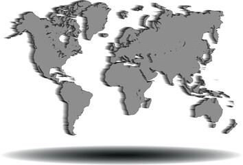 World map siluet. siluet map.