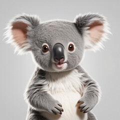 Cute cartoon koala illustration celebrating Australia's wildlife on a fun holiday
