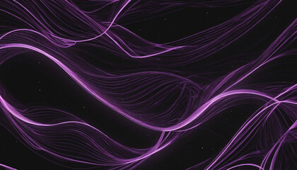 Fractal light patterns: An illustrative wallpaper of blue and purple energy waves on a dark...