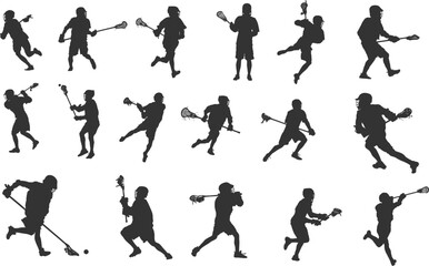Lacrosse player silhouette, Lacrosse silhouettes, Lacrosse player svg, Lacrosse player clipart, Lacrosse player icon.