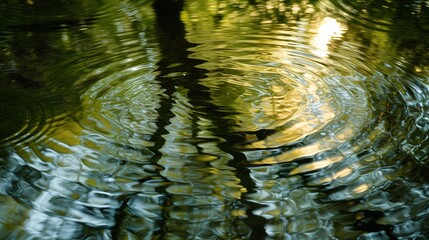 Abstract Reflections ,reflections in a distorted water, creating abstract patterns and a surreal atmosphere.