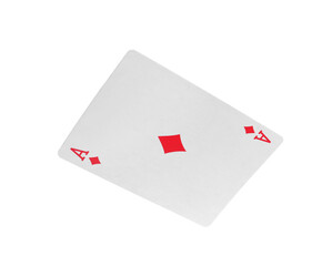 Playing card isolated on white. Poker game