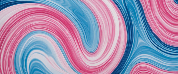 Obraz premium Enchanting pink and blue color blend in swirling wave texture