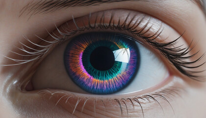 Fototapeta premium Colorful vision as an innovative idea