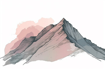illustration of mountains