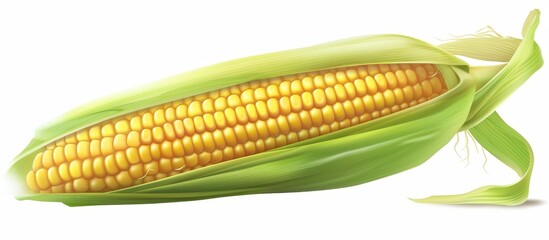 Corn on the cob kernels. Corn Clipping Path