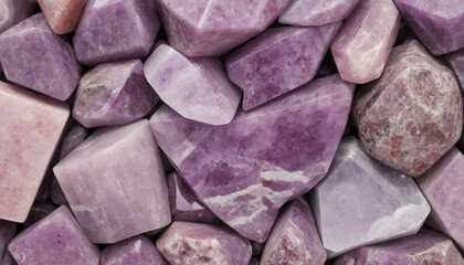 Close-up macro photo of lepidolite mineral stone