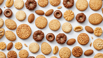 Biscuits Illustration on White Background