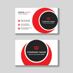 Creative modern minimalist business card design template