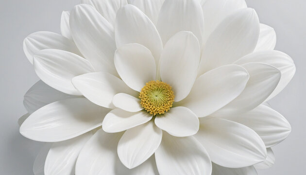 Elegant 3D Floral White Background