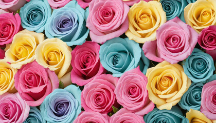 Colorful rose backdrop