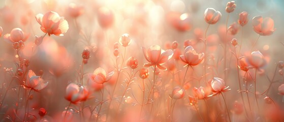 Dreamy Meadow: Soft Focus Floral Bliss


