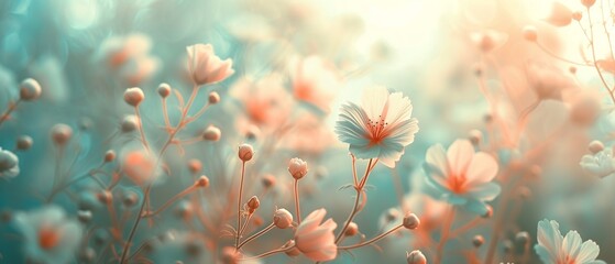 Dreamy Meadow: Soft Focus Floral Bliss

