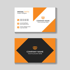 Professional creative modern minimal clean business card design template