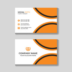 Professional creative modern minimal clean business card design template