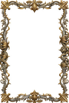 Dragon Border Frame PNG Transparent Background