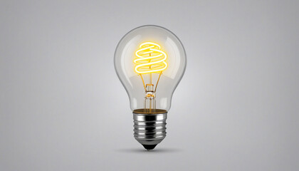 Colorful illuminated lightbulb representing creativity and innovative thinking