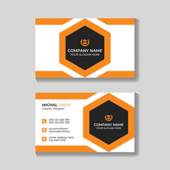 Professional creative modern business card design template