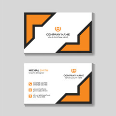 Professional creative modern business card design template