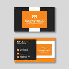 Professional creative modern business card design template