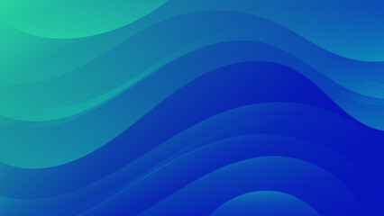 Abstract Green blue Background with Wavy Shapes. flowing and curvy shapes. This asset is suitable for website backgrounds, flyers, posters, and digital art projects.