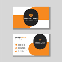 Professional creative modern business card design template