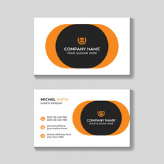 Professional creative modern business card design template
